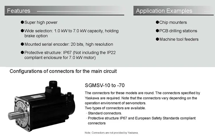 YASKAWA servo motor SGMSV29