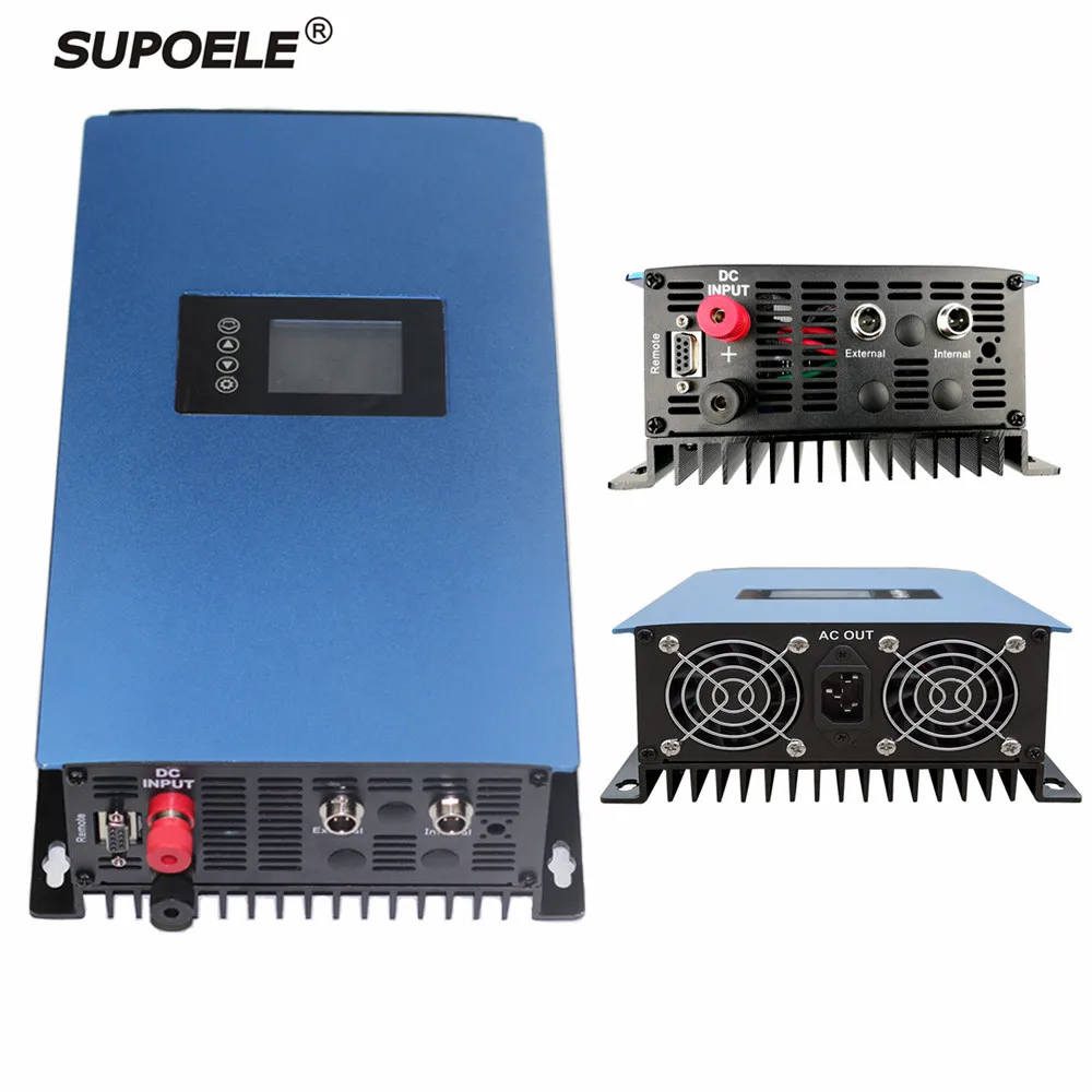 

New Generation LCD Display 1000W MPPT Solar Grid Tie Inverter 1KW Power with Limiter Sensor DC45-90V To AC 110V/220V Auto