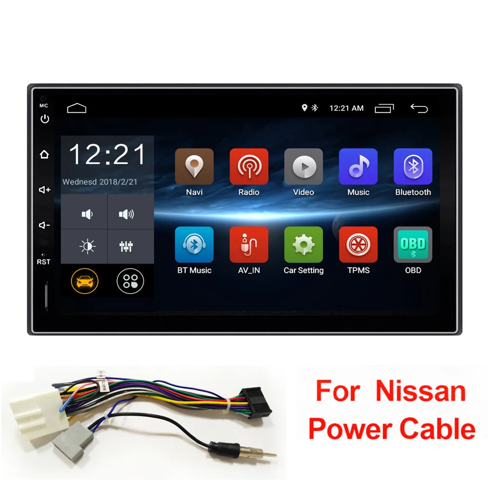 

2019 NEW 2din Android car radio gps universal with Bluetooth double din stereo autoradio RDS FM SWC for Nissan Toyota Volkswagen
