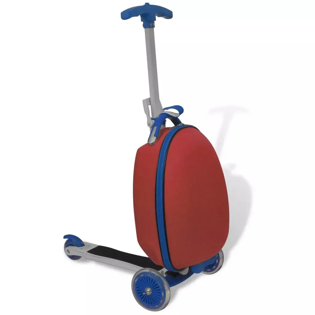 

VidaXL Children's Kick Scooter Adjustable Foot Scooters Children Roller Skateboard Kids Outdoor Sport Toy With Trolley Case