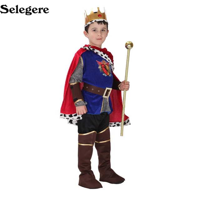 selegere halloween cosplay kids prince costume for children the king