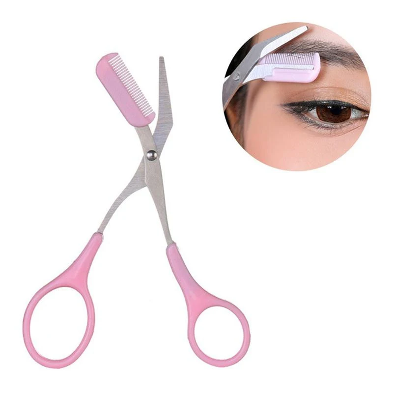Eyebrow Shaping Cut Scissors Comb Hair Remover Beauty Scissors Shaver