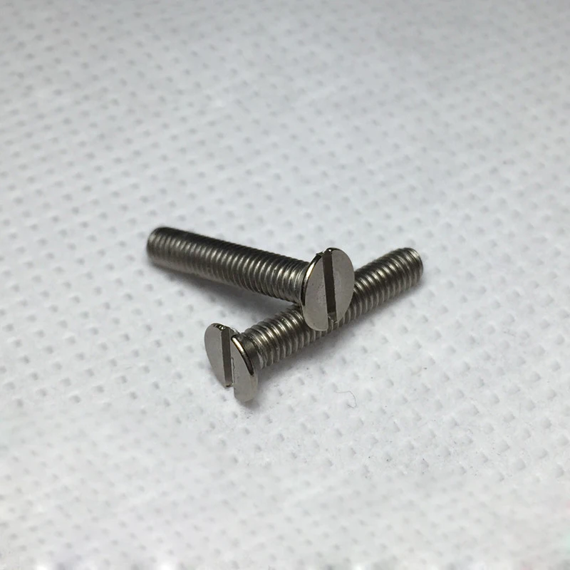 Us 16 0 11 Off M3 Slotted Screws Titanium Countersunk Bolts Din963 Slot Pure Titanium Screw Gr2 Ta2 Length 5mm 18mm In Bolts From Home Improvement