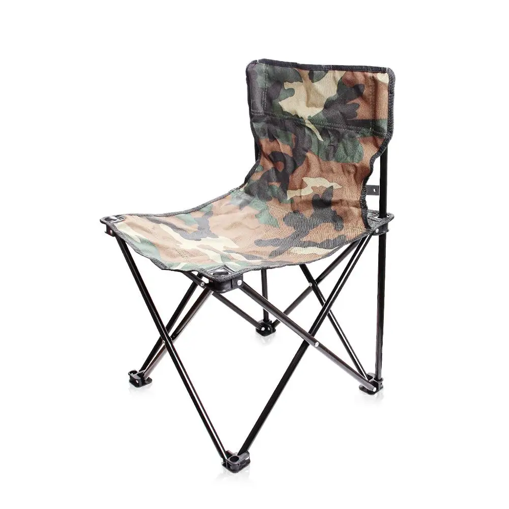 1X Outdoor Folding Camouflage Chair Portable 600D Oxford Cloth Chair