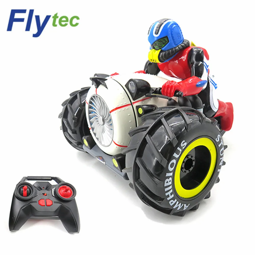 Flytec 989 333 rc амфибия 4WD 15 км/ч 2 4 ГГц мотоцикла лодка Беспроводной трюк RC автомобили с