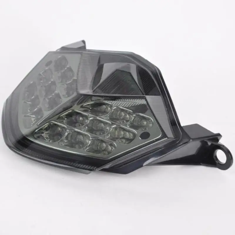 

Mayitr 1pc 12V Chrome Rear Brake Tail Light Turn Signals Integrated LED Lamp For Kawasaki Ninja ZX-10R ZX-6R/636 Z750 Z1000