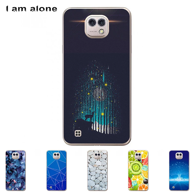 

I am alone Phone Shell For LG X Cam K580 5.2 inch Solf TPU Colorful Fashion Cute Flower Cellphone Cases For LG X Cam K580