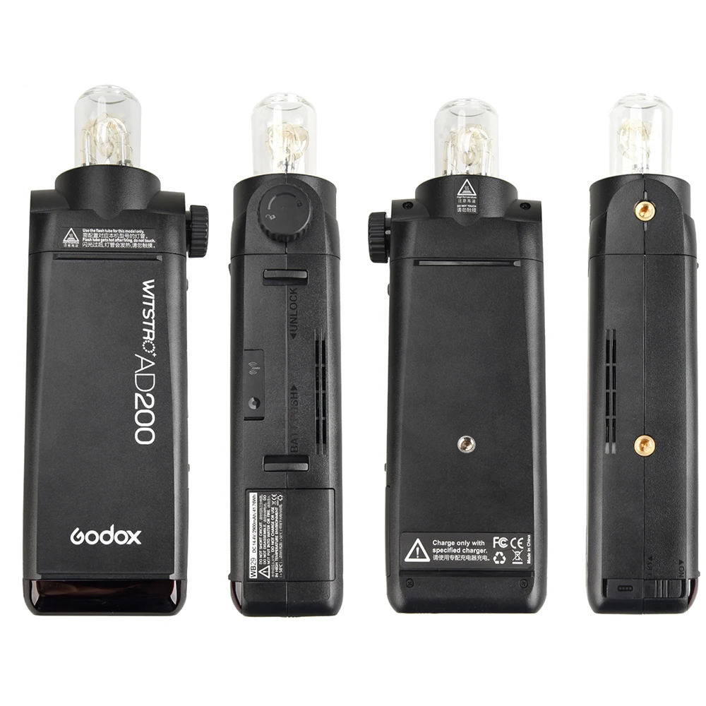 Вспышка Godox 2 4 TTL HSS с двумя головками AD200 + фотовспышка/фотовспышка для Canon комплект