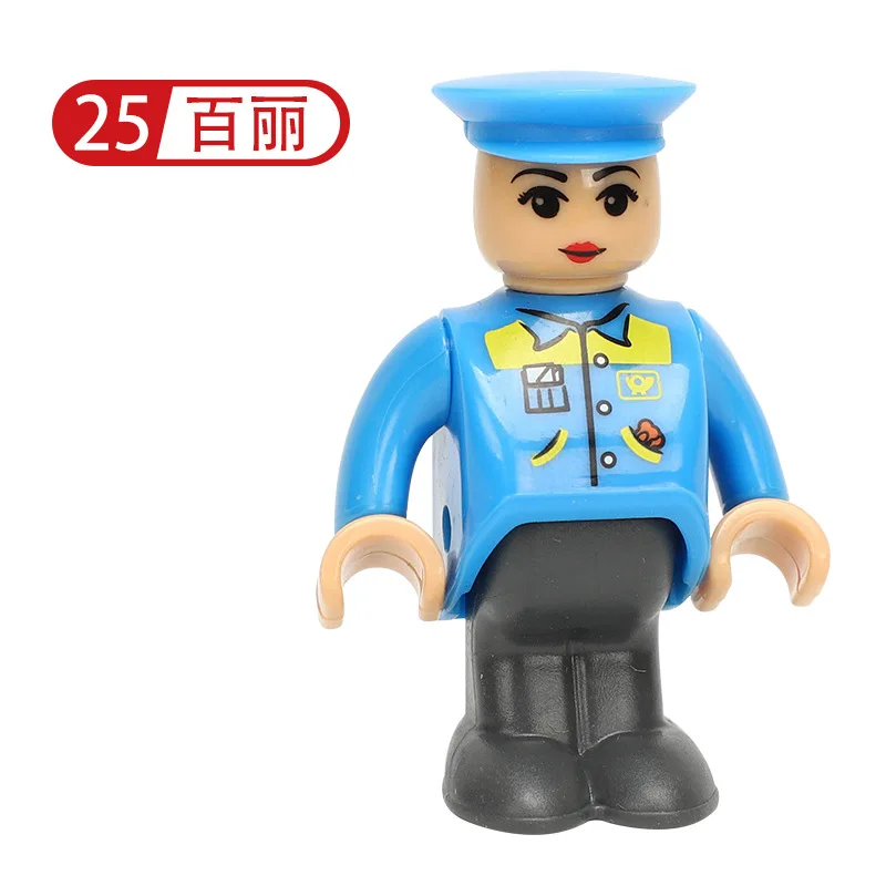 EDWONE- All Kinds of Small Man Doll Model Character Railway Accessories Educational DIY Original Toy Gifts Kids 27