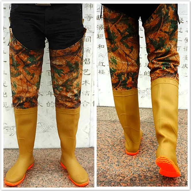 Outdoor Fishing wader neoprene fishing boots camouflage fly fishing