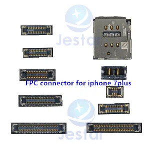 10 шт./лот Передняя задняя carmera зарядка lcd touch 3D SIM FPC connoctors для iphone 7plus 5 на
