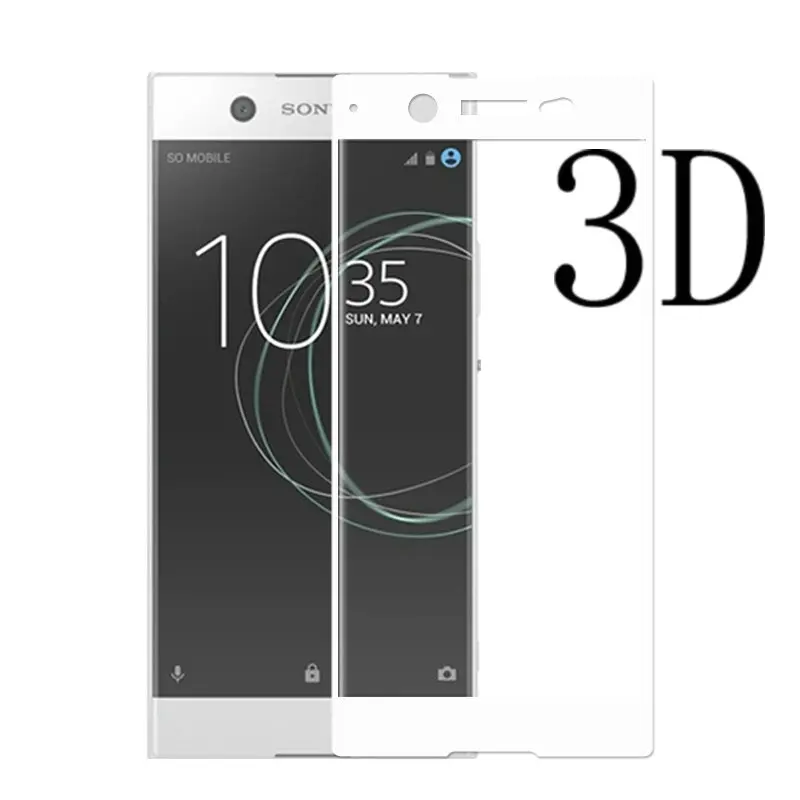 Закаленное стекло с полным покрытием для Sony Xperia XA1 Ultra G3121 Защитная пленка экрана XA