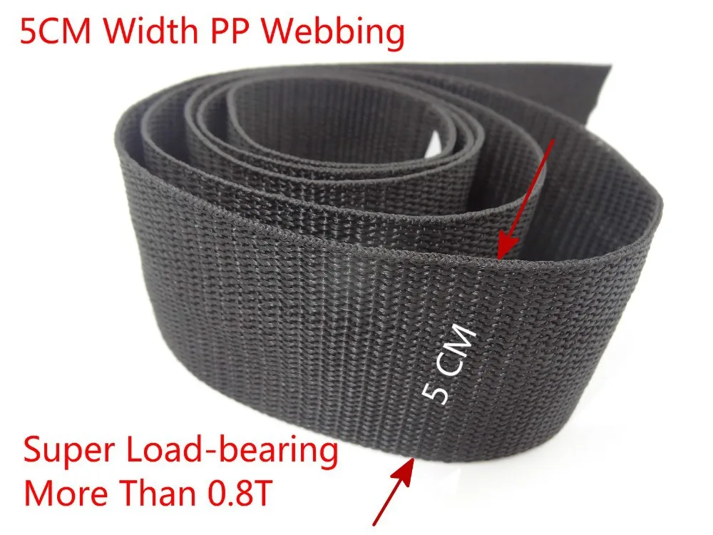 5Yard 2" 5CM Polypropylene bing Belt Strap Buckle Strapping PP