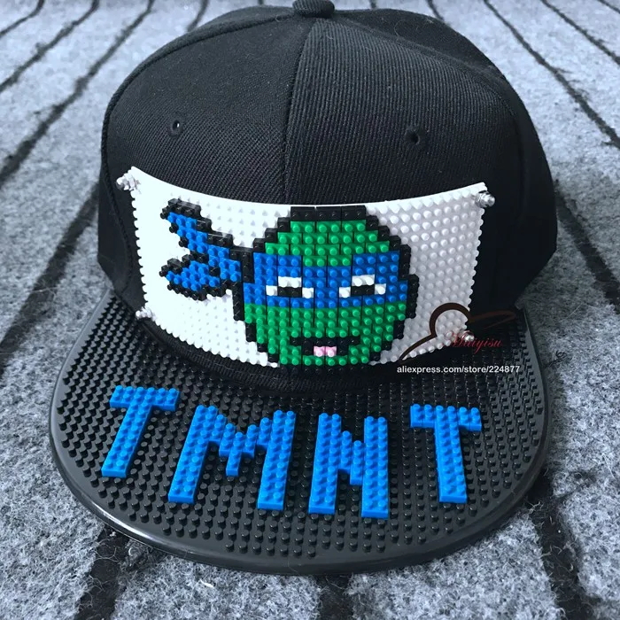 Новая бейсболка TMNT с мозаичным блоком, бейсболка в стиле хип-хоп, Snapback, DIY, Классические кепки для мужчин и женщин, шапка