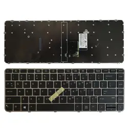 США клавиатура для ноутбука HP EliteBook 840 G3 745 G3 836308-001 821177-001 английская клавиатура с указатель NSK-CY2BV