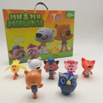 

Russian carton toys Mimi bear Children's toys mimi mishika in the Figures new year birthday gifts for Girls Boys Pretend