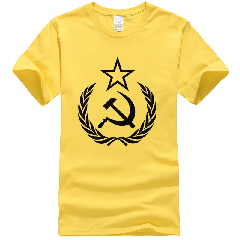 Новое поступление Мужская/женская футболка CCCP СССР Советская русская KGB серповидная армейская Футболка модная дизайнерская мужская футболка с рисунком#131