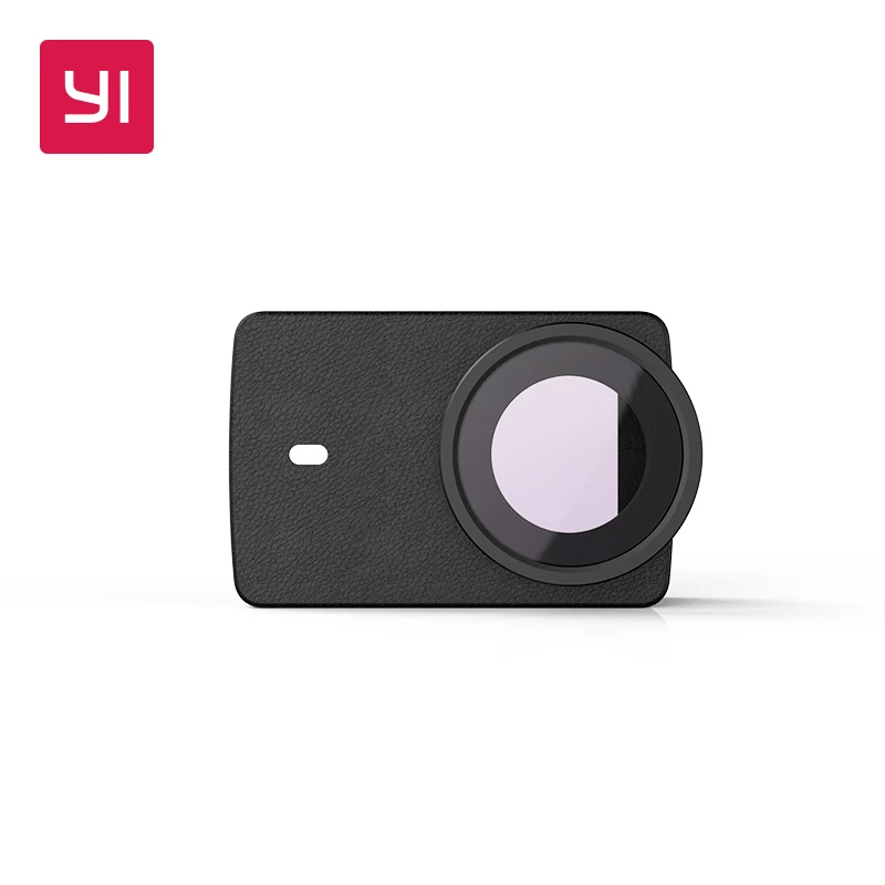 YI 4K and 4K Plus Action Camera Protective Lens and Leather case Black