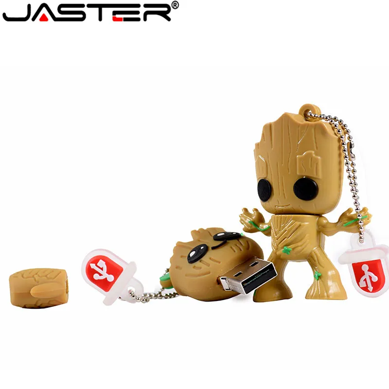 Jaster Lovely Мультфильм Грут флэш-накопитель usb милый супер heros карта памяти, Флеш накопитель 4 ГБ 8g 16 ГБ 32 ГБ 64 Гб креативный pendrive