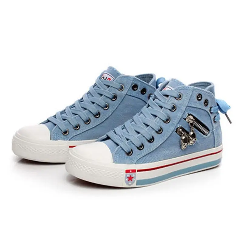 denim pumps ladies