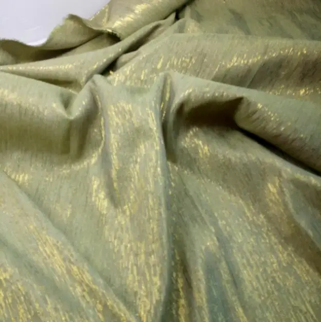 Металлик, смесь хлопка, Мерцающая Ткань шантунг, шелковое свадебное платье, cheongsam сумка, материал для занавесок 45 см* 138 см - Цвет: 31