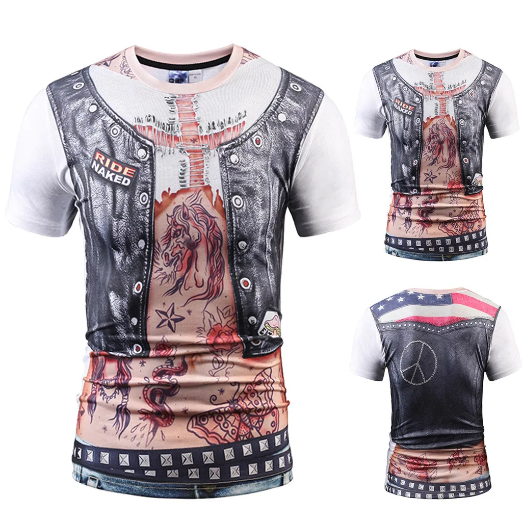 Fashion Print Casual Men Clothes Unisex Holiday Shirt Rude Stag Party