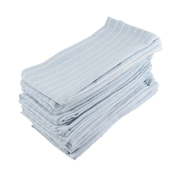 Набор салфеток из ткани 12 43x43 см, хлопковые льняные салфетки, Столовые Салфетки - Цвет: 12-CJ002-4343Blue