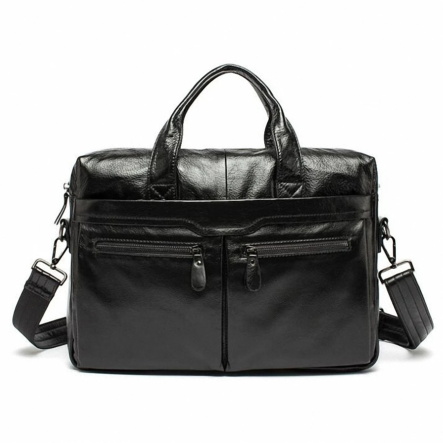 خمر مصمم الرجال حقيقية الجلود حقيبة حقيبة للذكور crossbody 14 بوصة محمول حقيبة رجل الأعمال الكتف حقيبة LI-2151