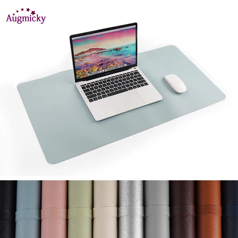 Kopen 800*400mm Grote Gaming Mousepad Vergrendeling Rand PU Lederen Voorzijde Terug Dubbele Gebruik Muis Mat Office Desktop Laptop grote Muis Mat