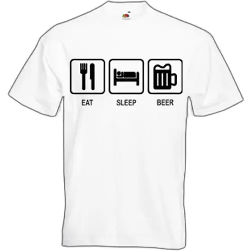 Eat Sleep Beer/футболка с логотипом праздничная футболка для питья продавец из