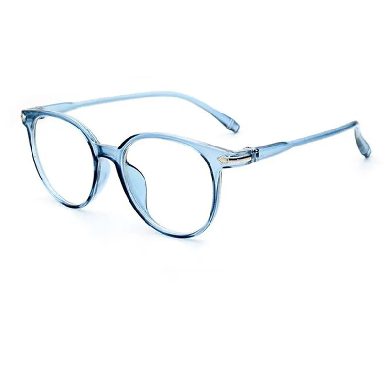 Vintage Oversize Blue Transparent Eyeglass Frames Full Rim Glasses