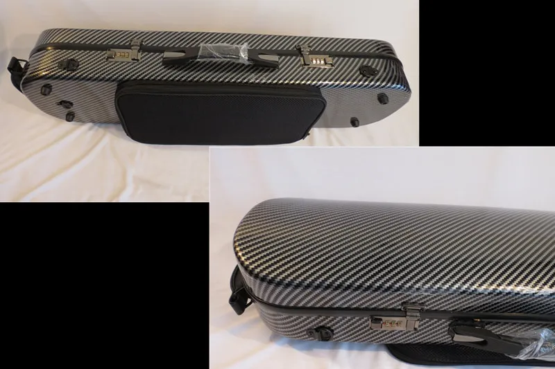 

4/4 violin Case Carbon fiber Hard case Light Durable Password lock Strong