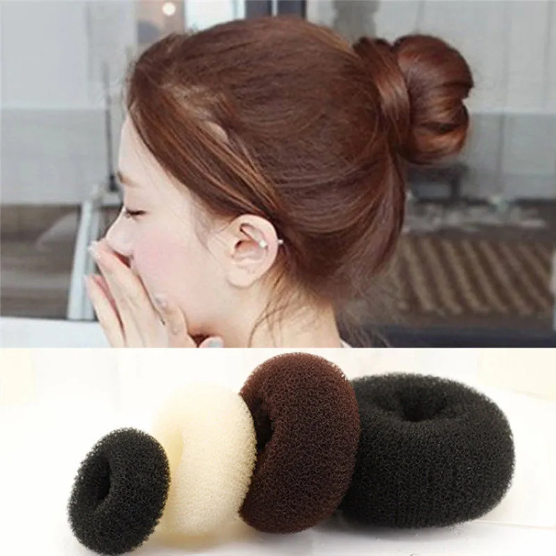 

Hair Band 4 Sizes Nylon Hair Styling Ring Style Dispenser Buns Head Tool Hair Ring Dispenser For Women