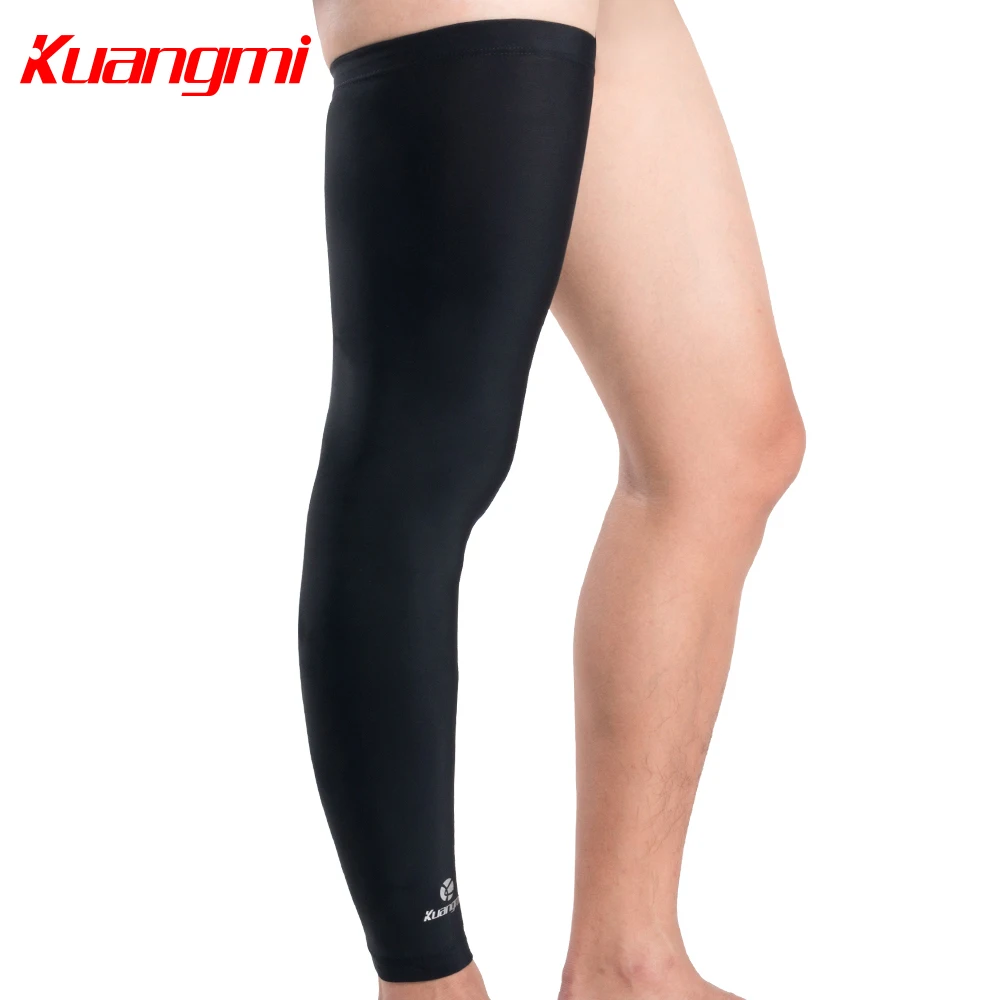 Kuangmi 1 шт. ультра-тонкий велосипедный ножной рукав баскетбольная нога грелка компрессионная нога колено длинный рукав Защита футбол солнцезащитный козырек для гольфа