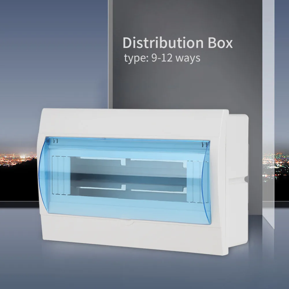 Plastic 9 12 Ways Circuit Breaker Distribution Box Distribution