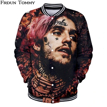 

Lil Peep 3D Print Baseball Jacket Men/ Women Hip Hop Young People Favorite Casual Plus Size Oversized 2018 New Cloth