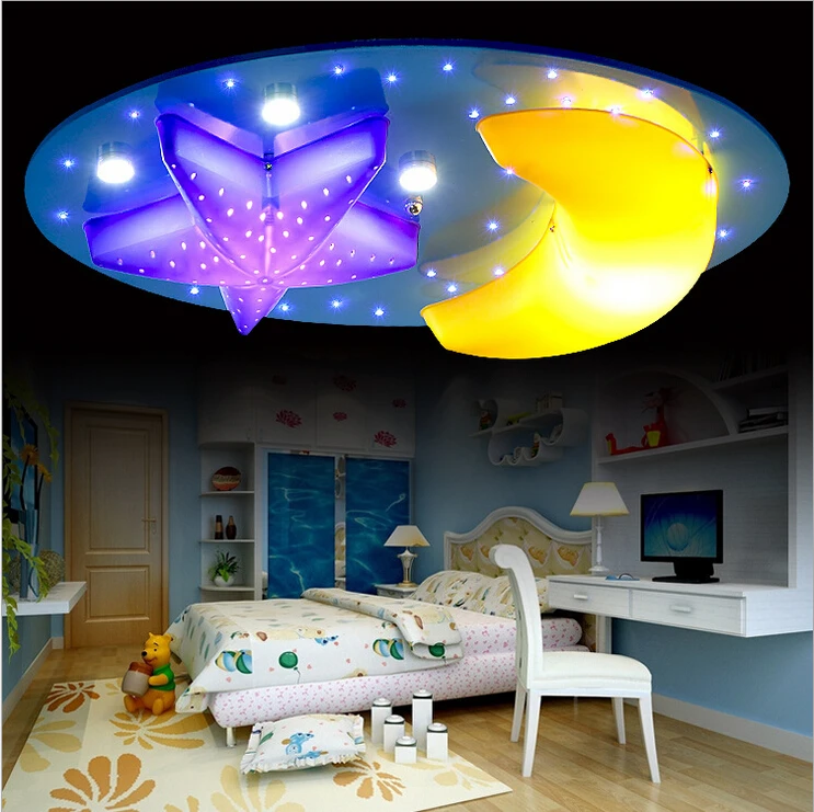 Us 139 98 Modern Children S Led Ceiling Lights Led Lamps High Power Led Light 35w Ceiling Lamps Bule Pink Led Lustre Light Ceiling Lamp In Ceiling