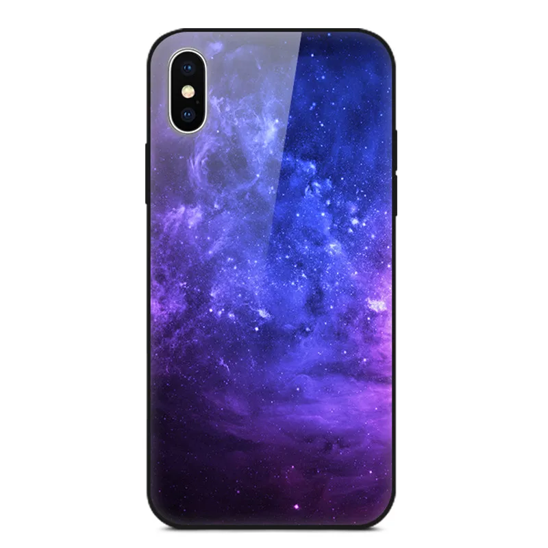 Чехол из закаленного стекла Планета космос стеклянный чехол для iPhone 6 7 XR X S XS Max