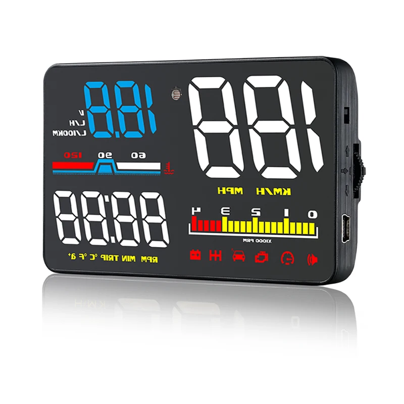 Автомобильный проектор D5000 OBD2 Hud лобовое стекло проекционный дисплей измеритель