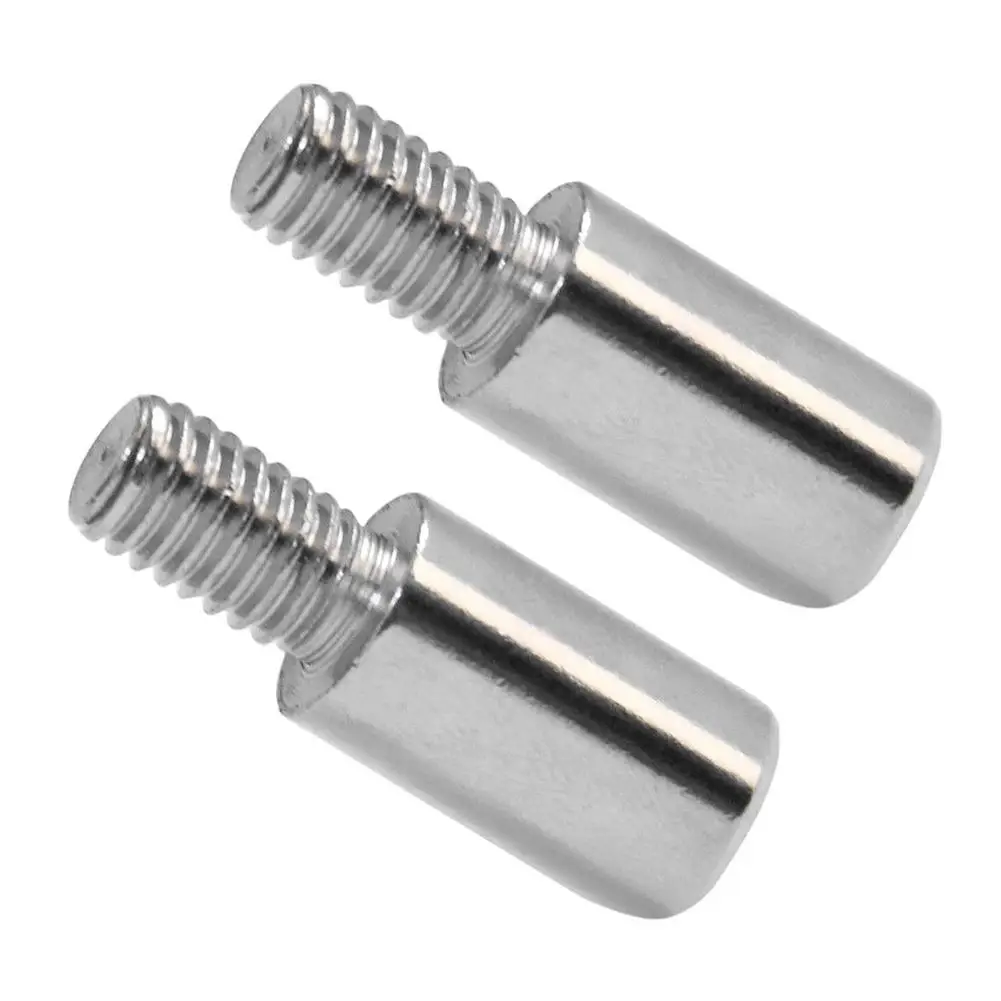 Easyget 2pcs 15mm Chrome Arcade Games Joysticks Shaft Extender Extension Rod For SANWA Joystick & Jamma Joystick & MAME Joystick