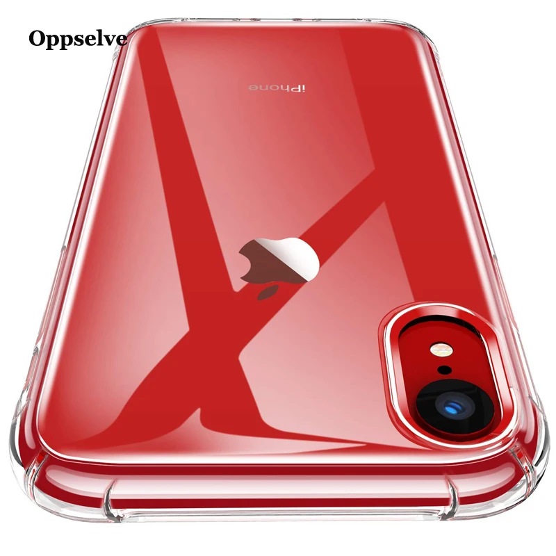 

Oppselve Luxury Case For iPhone X 10 Capinhas Ultra Thin Anti-knock Clear Soft TPU Silicone Cover Case For iPhone X Coque Fundas