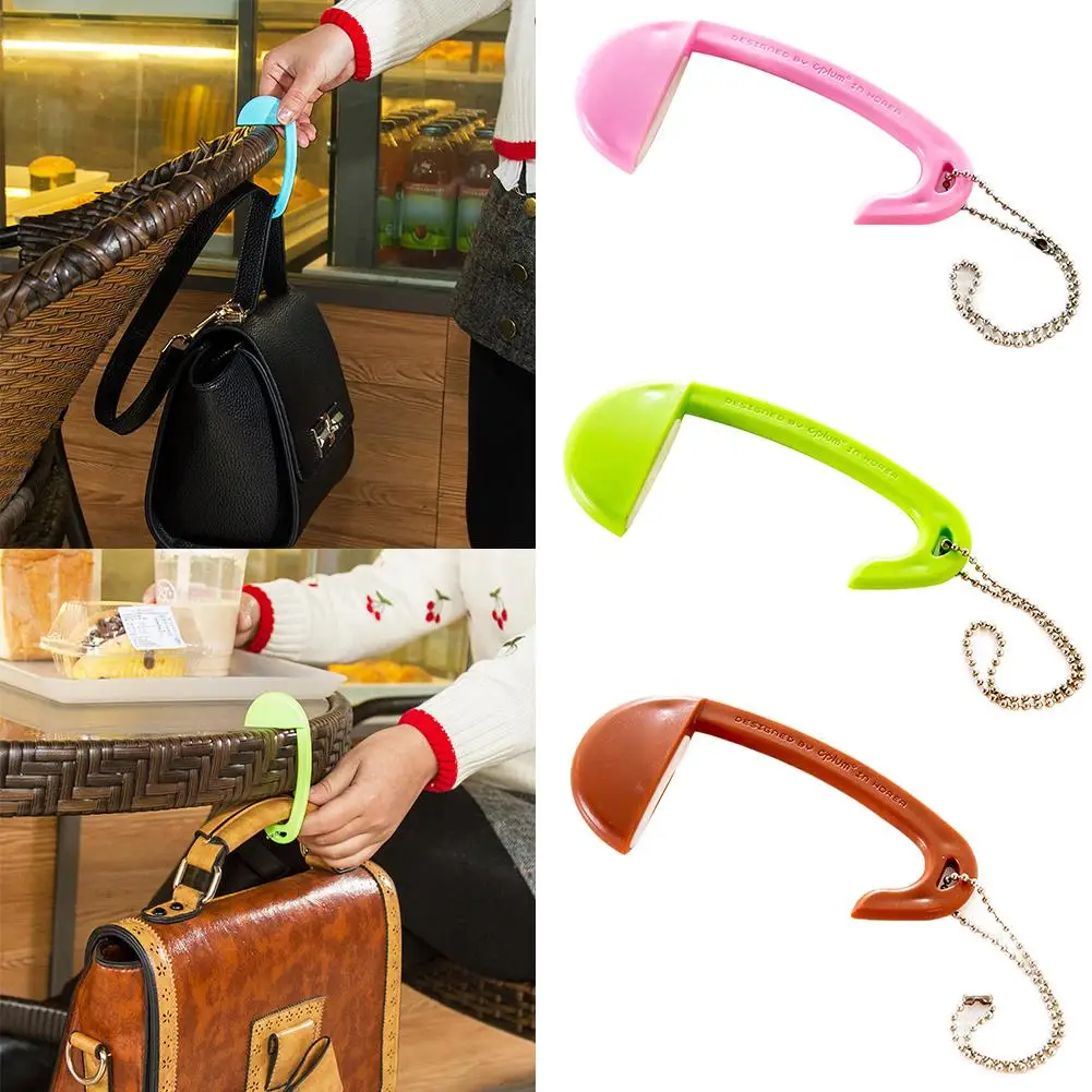 New Portable Removable Plastic Bag Hook Table Desk Purse Handbag Holder
