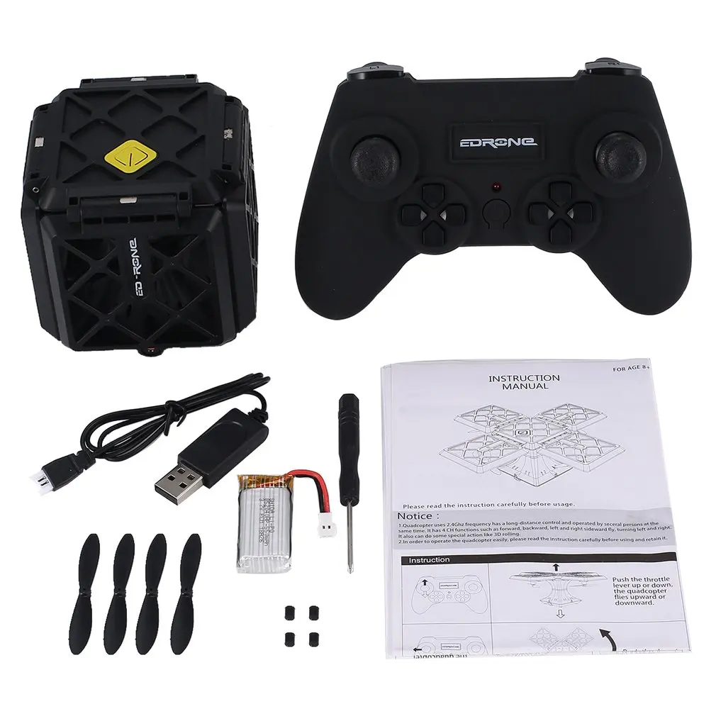 

414 Foldable Mini RC 2.4G RC Quadcopter Drone Aircraft UAV with One Key Return Headless Mode 3D Flips Gift Speed Switch