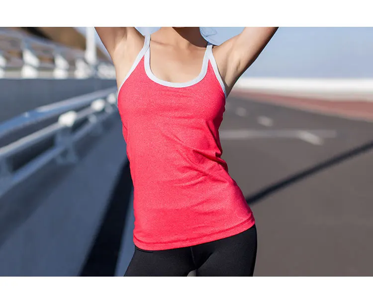 2 в 1, женские рубашки для йоги со съемными чашками, бюстгальтер, сексуальный бюстгальтер с перекрещивающимися лямками на спине, спортивный бюстгальтер, Одноцветный, пуш-ап, топы для тренировок и бега