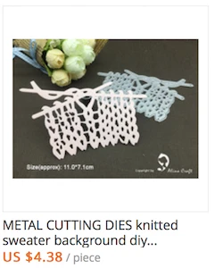 knitted die cut