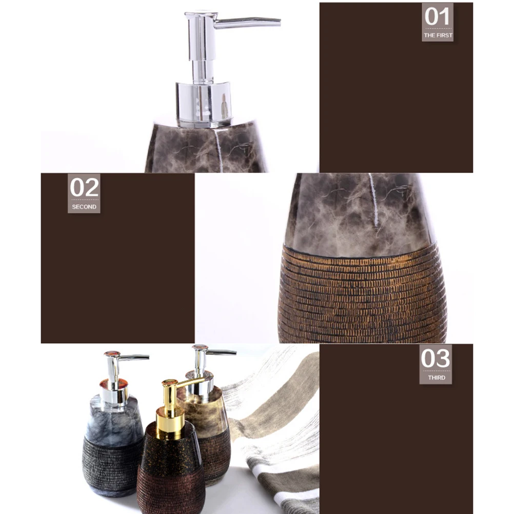 Бутылка с насосом контейнер столешница декоративный дозатор лосьона для ...