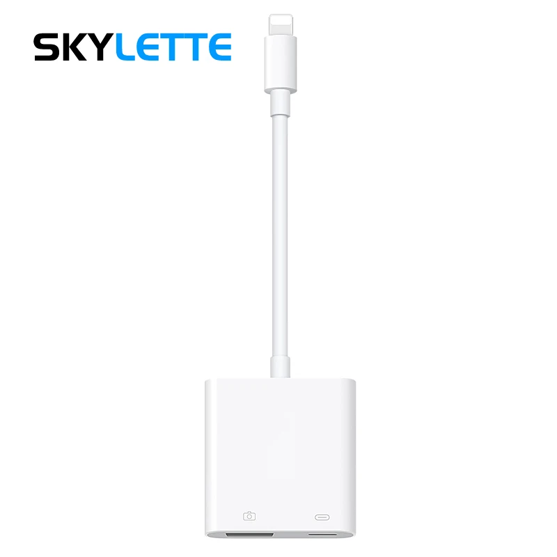 

Lightning Convert to USB Connector SLR Camera Adapter Chargeable Phone Mutual Transmission Converter For iPhone iPad Pro Tablet
