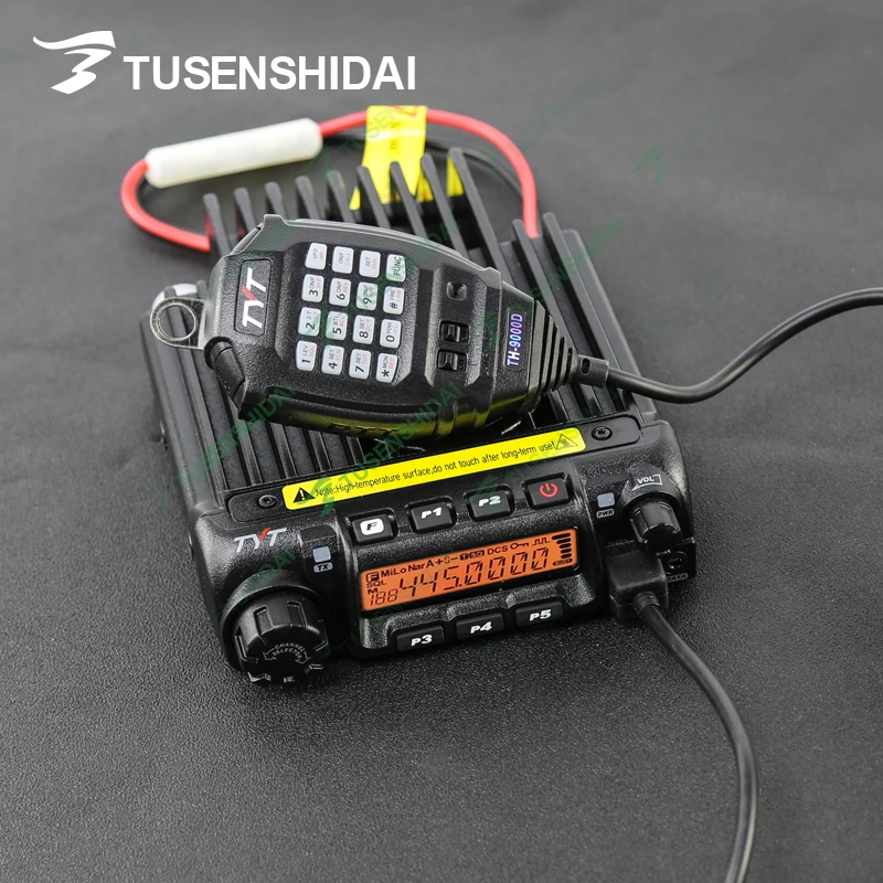 Новый TYT TH-9000D Walkie Talkie UHF400-490MHz 45 Вт 200CH DTMF 8 группы скремблер мобильный автомобильное радио