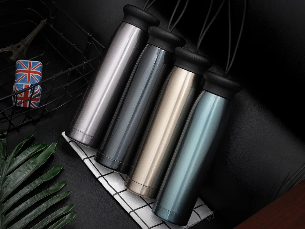 High Quality Staniless Steel Vacuum Flask Men Use Water Bottle straight