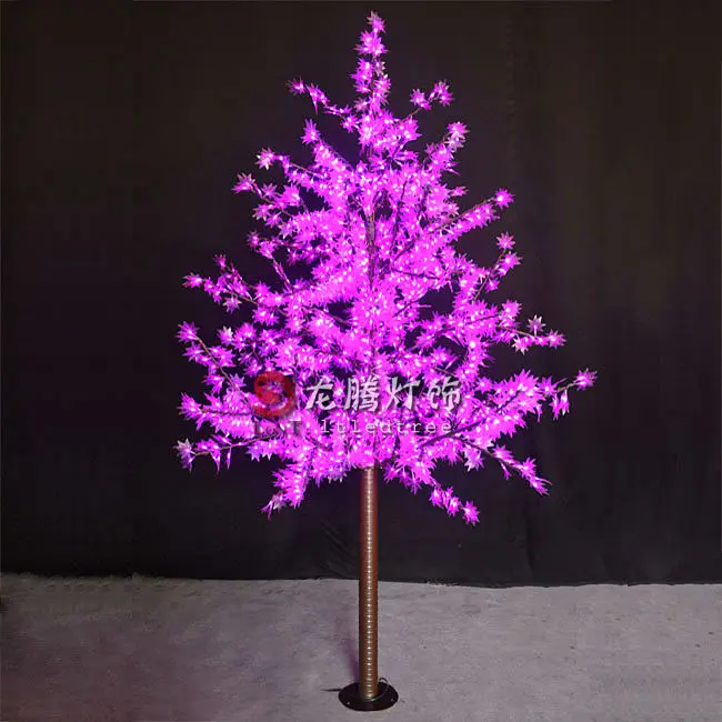 Led Lighting Tree Outdoor Luminous Cone Maple Leaf